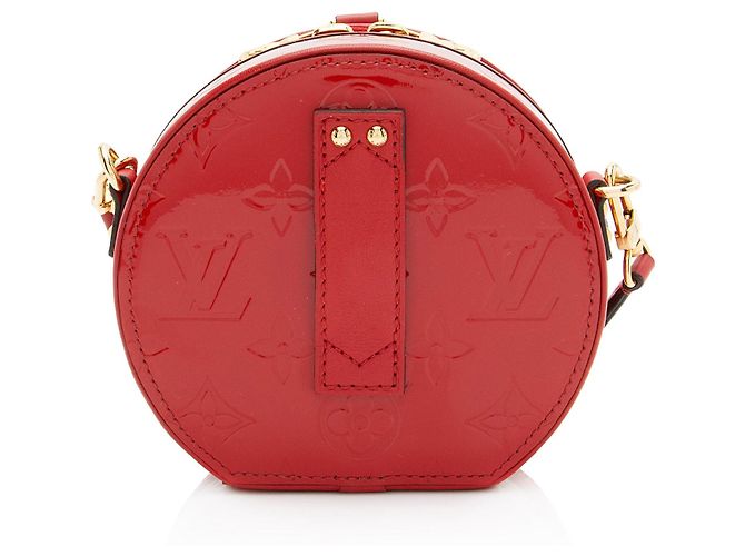 Louis Vuitton Monogram Vernis Boite Chapeau Mini Shoulder Bag Rosso - vista 3