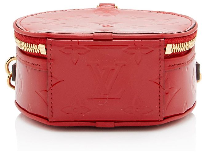 Louis Vuitton Monogram Vernis Boite Chapeau Mini Shoulder Bag Rosso - vista 4