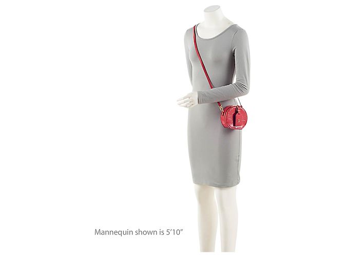 Louis Vuitton Monogram Vernis Boite Chapeau Mini Shoulder Bag Rosso - vista 5