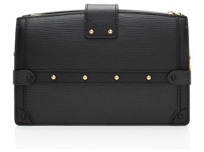 Clutch Trunk in pelle Epi Louis Vuitton Nero - vista 3