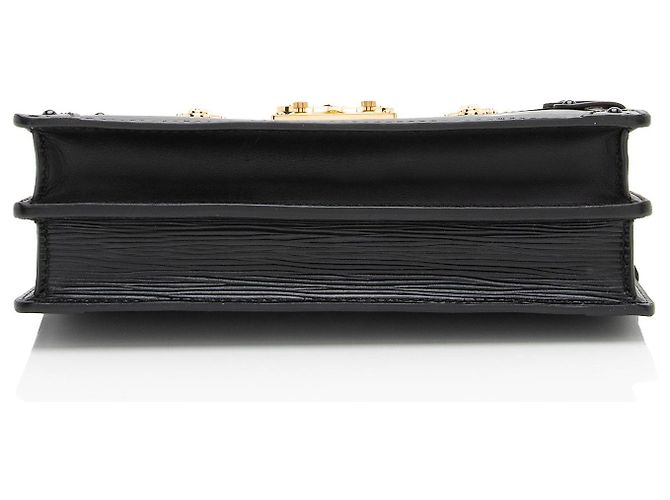 Clutch Trunk in pelle Epi Louis Vuitton Nero - vista 4