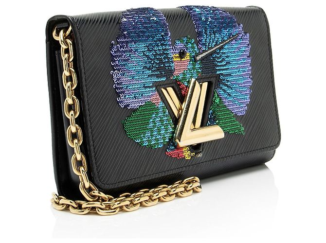Twist Cartera con cadena Louis Vuitton en cuero Epi con lentejuelas de colibrí - vista 2