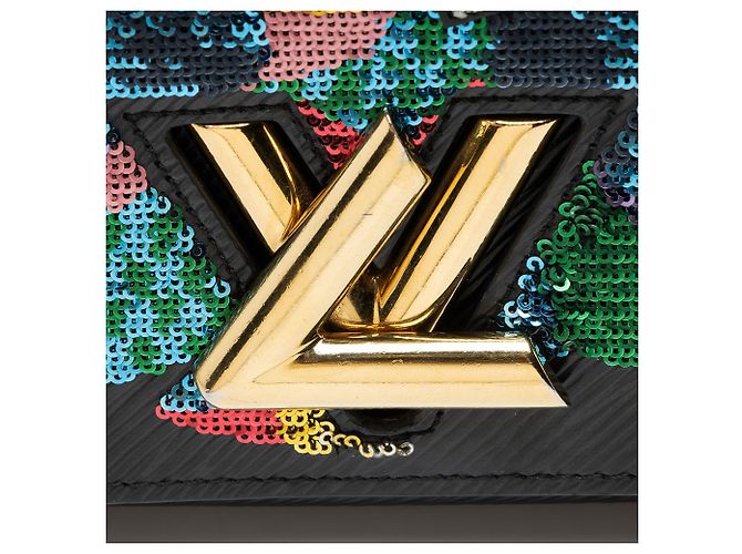 Twist Cartera con cadena Louis Vuitton en cuero Epi con lentejuelas de colibrí - vista 9