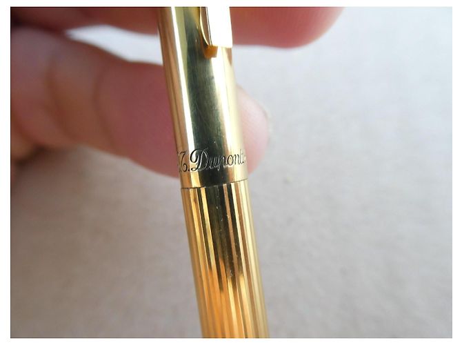 St Dupont Stylo à bille Dupont en ARGENT VERMEIL 925 - vue 3