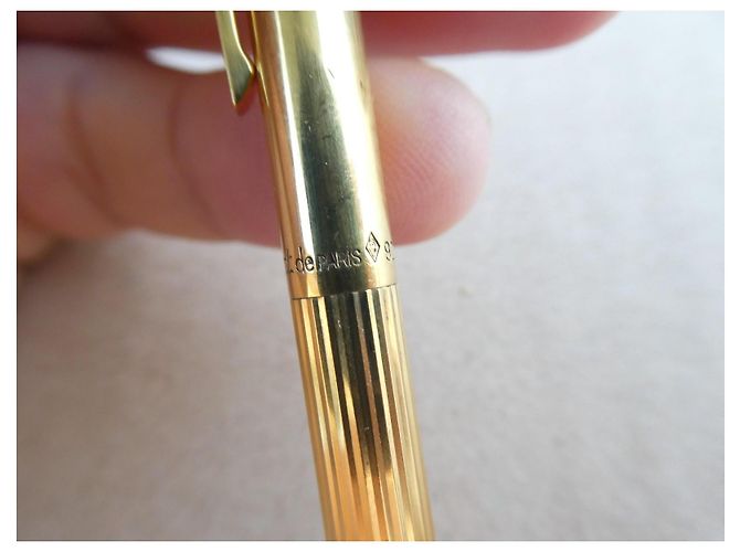St Dupont Stylo à bille Dupont en ARGENT VERMEIL 925 - vue 4