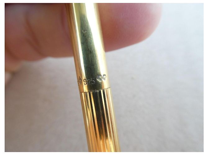 St Dupont Stylo à bille Dupont en ARGENT VERMEIL 925 - vue 5