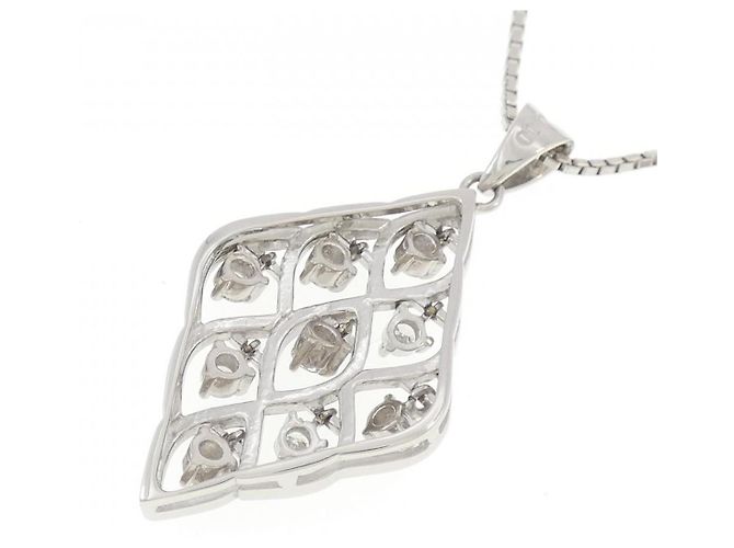 Autre Marque Collana di Diamanti PT900 PT850 Argento - vista 4
