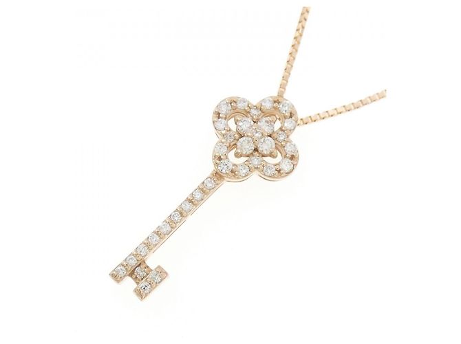 Autre Marque Collier Key Flower en Diamants Au750 Rose - vue 3