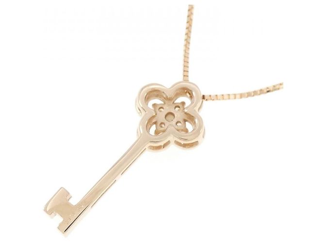 Autre Marque Collier Key Flower en Diamants Au750 Rose - vue 4