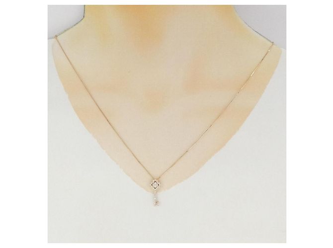 Autre Marque Collier Key Flower en Diamants Au750 Rose - vue 6
