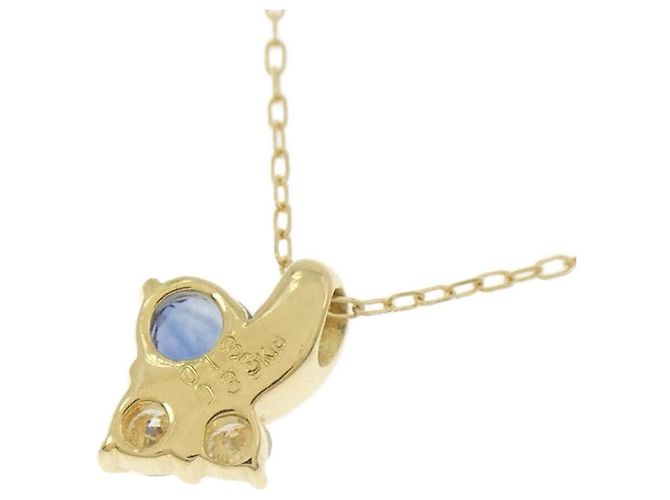 Autre Marque Collana in zaffiro e diamanti Au750 D'oro - vista 4