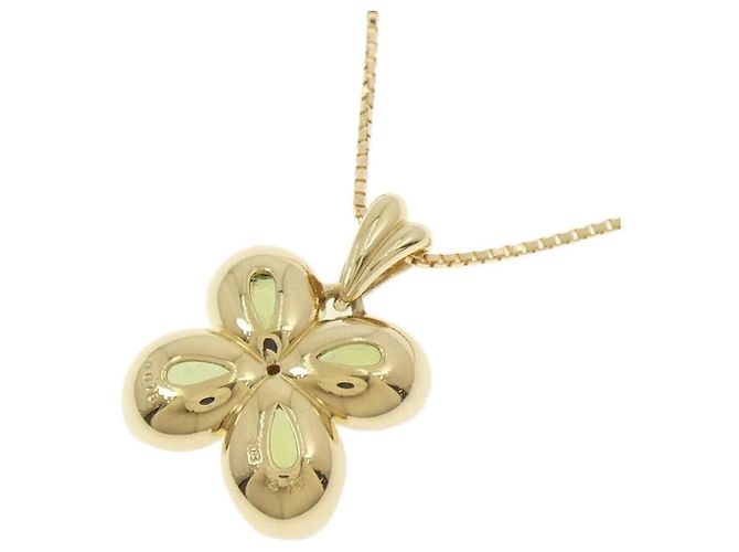 Autre Marque Collana con diamante e peridoto Au750 D'oro - vista 4
