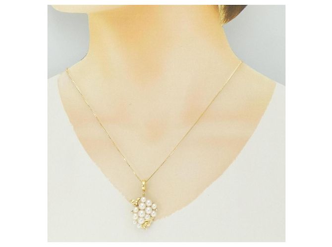 Autre Marque Collana con perle Akoya e diamanti Au750 D'oro - vista 6