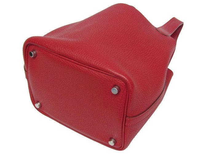 Hermès Hermes Picotin Clemence PM Rosso - vista 2