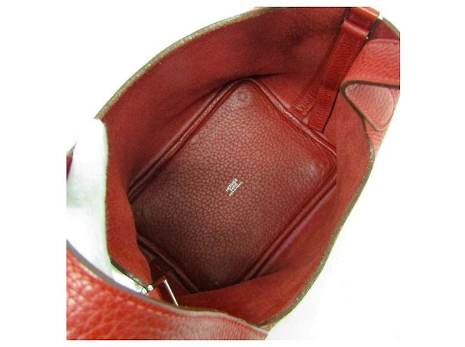 Hermès Hermes Picotin Clemence PM Rosso - vista 3