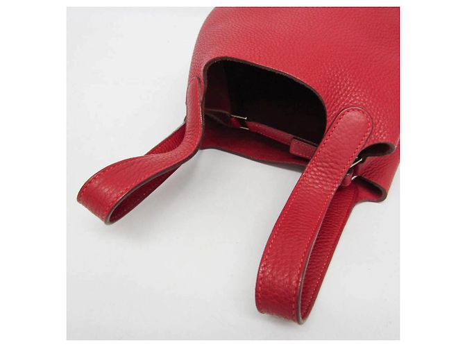 Hermès Hermes Picotin Clemence PM Rosso - vista 6