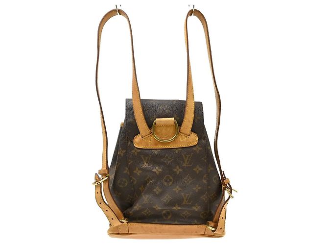 Louis Vuitton Vintage Montsouris Monogram Canvas MM Marron - vue 2