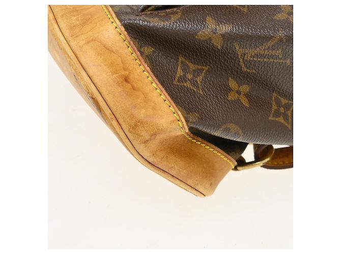Louis Vuitton Vintage Montsouris Monogram Canvas MM Marron - vue 7