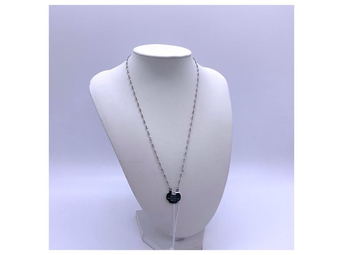 Autre Marque Collana Qeelin Dragon YuYi Agata Nera Diamanti Oro Bianco Nero - vista 5