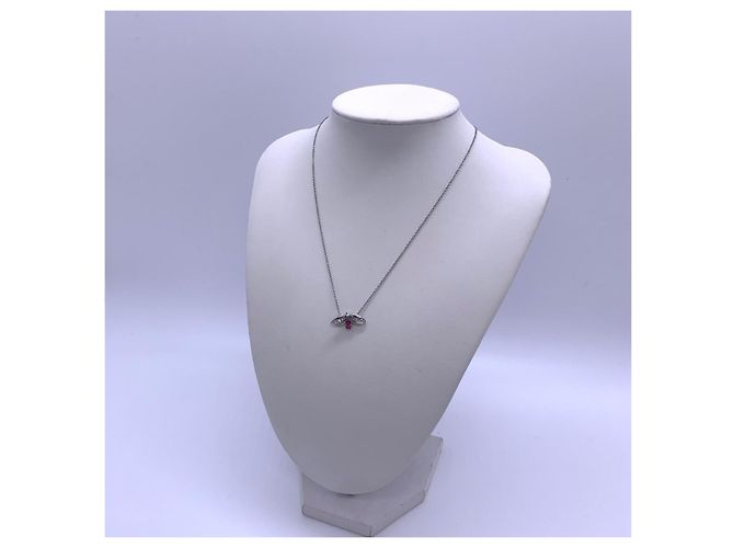 Collana Tiffany & Co. Flowering Series Tourmalina Rossa Argento - vista 2
