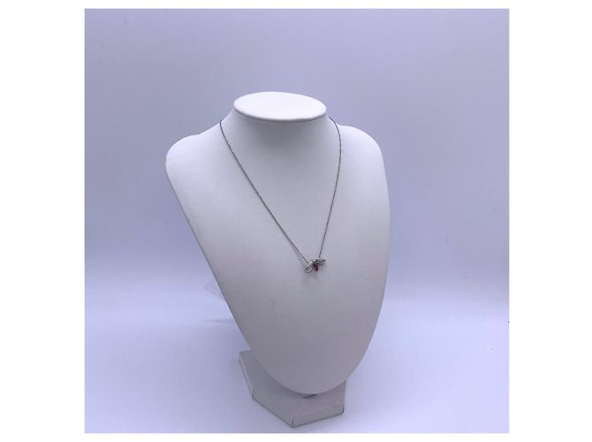 Collana Tiffany & Co. Flowering Series Tourmalina Rossa Argento - vista 5