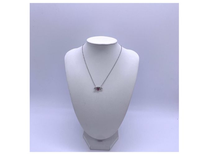 Collana Tiffany & Co. Flowering Series Tourmalina Rossa Argento - vista 6