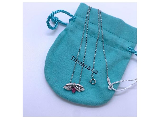 Collana Tiffany & Co. Flowering Series Tourmalina Rossa Argento - vista 8