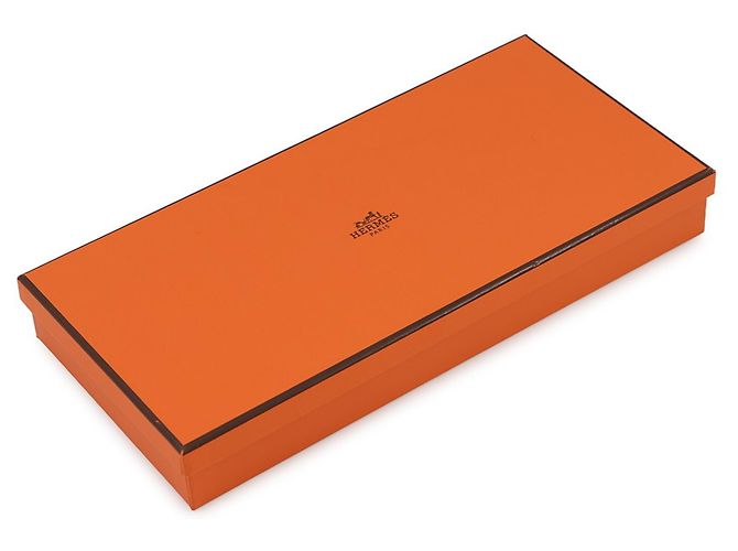 Hermès Bufanda de cachemira y seda Hermes Azul Naranja - vista 7