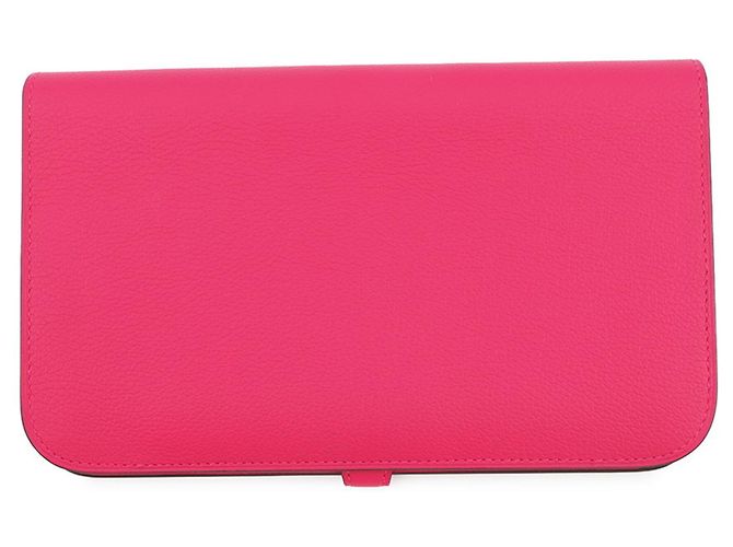 Hermès Cartera larga Duo Dogon GM Hermes Rosa - vista 3