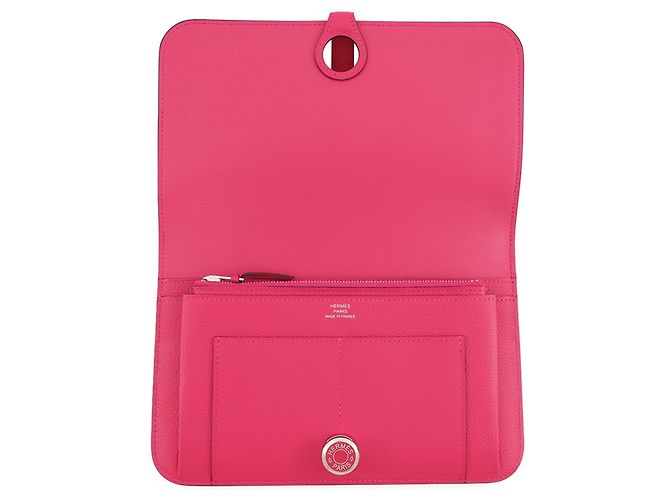 Hermès Cartera larga Duo Dogon GM Hermes Rosa - vista 4