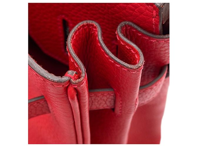 Hermès Borsa Hermes Birkin 30 Rouge Casaque Rosso - vista 10