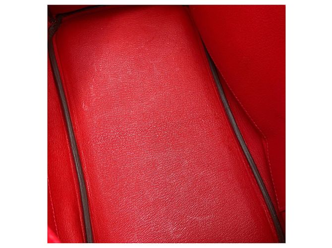 Hermès Borsa Hermes Birkin 30 Rouge Casaque Rosso - vista 12