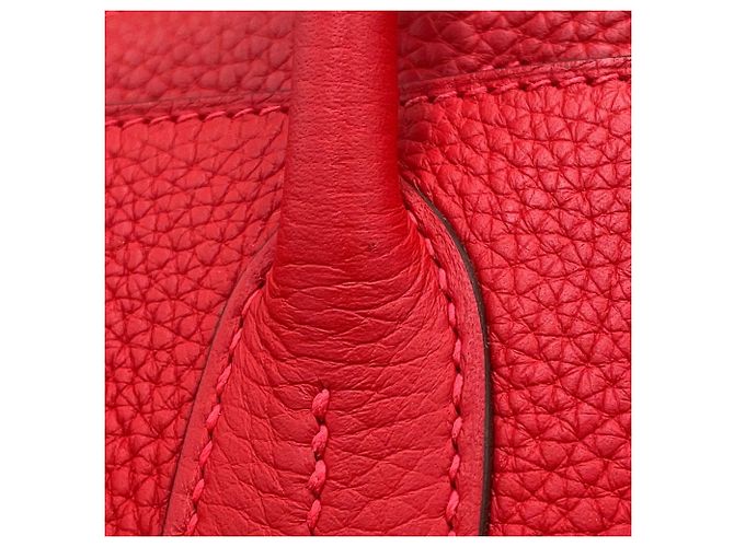 Hermès Borsa Hermes Birkin 30 Rouge Casaque Rosso - vista 15