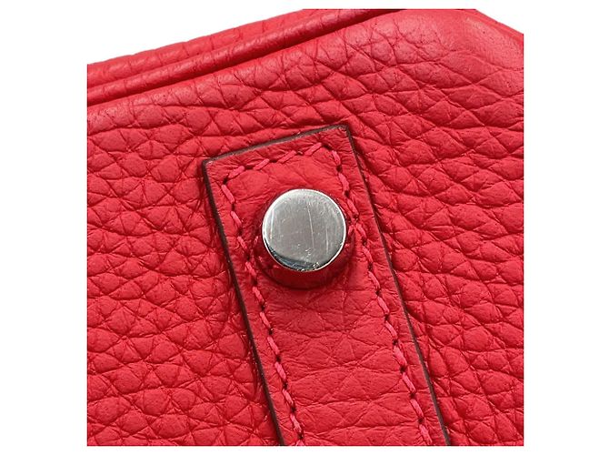 Hermès Borsa Hermes Birkin 30 Rouge Casaque Rosso - vista 16