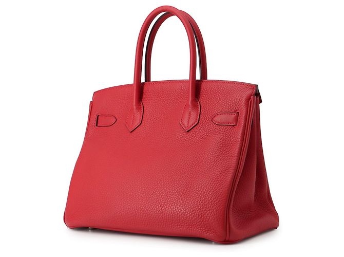 Hermès Borsa Hermes Birkin 30 Rouge Casaque Rosso - vista 2
