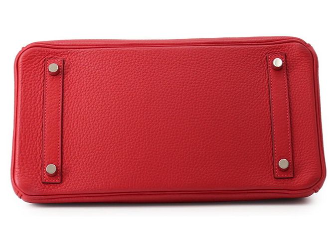 Hermès Borsa Hermes Birkin 30 Rouge Casaque Rosso - vista 3