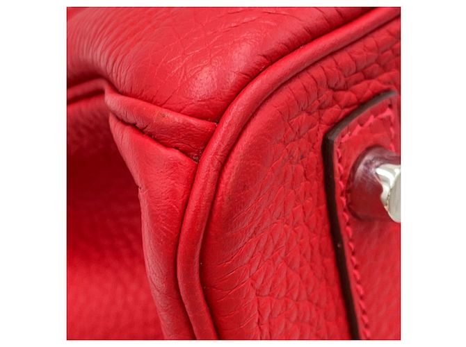 Hermès Borsa Hermes Birkin 30 Rouge Casaque Rosso - vista 8