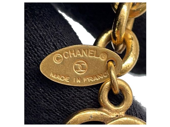 Chanel Faux Pearl Necklace White Golden - view 14