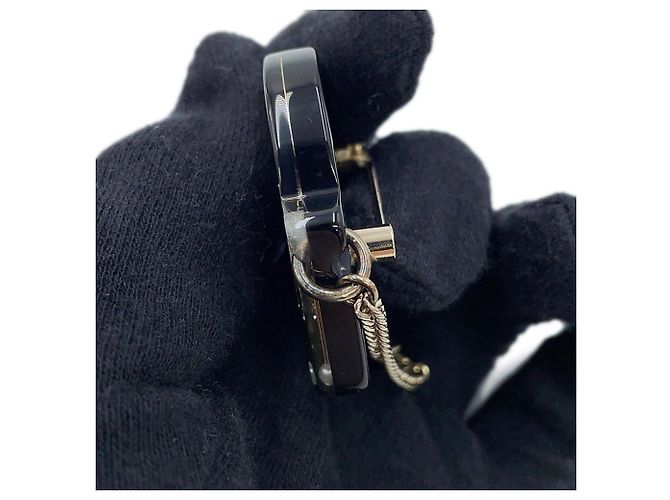 Spilla Chanel Coco Mark Street Sign Motif Nero D'oro - vista 8
