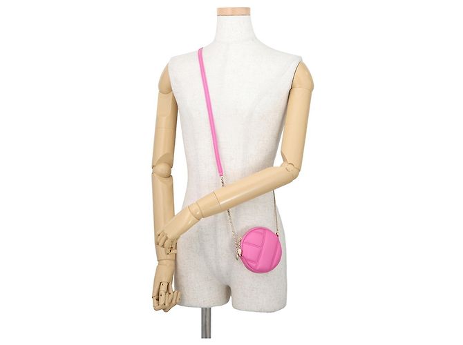 Bulgari Borsa a mano mini in pelle Bvlgari Cabochon Rosa - vista 4