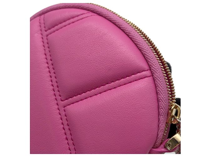Bulgari Borsa a mano mini in pelle Bvlgari Cabochon Rosa - vista 7