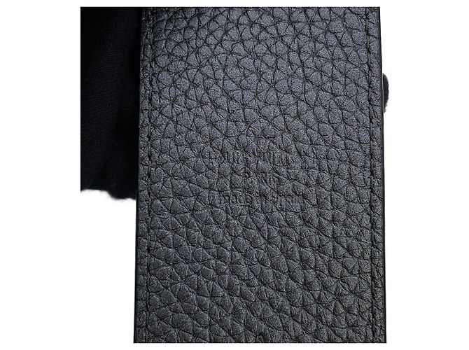Tracolla in pelle nera Louis Vuitton Nero - vista 7