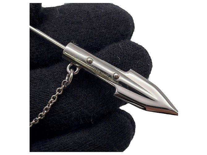 Spilla Louis Vuitton Arrow Feather Argento Multicolore - vista 10