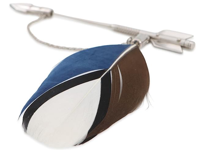 Spilla Louis Vuitton Arrow Feather Argento Multicolore - vista 2