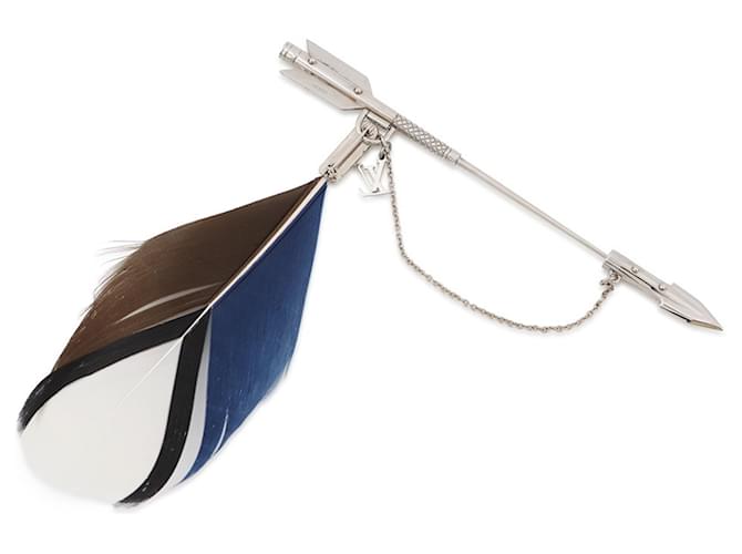 Spilla Louis Vuitton Arrow Feather Argento Multicolore - vista 4