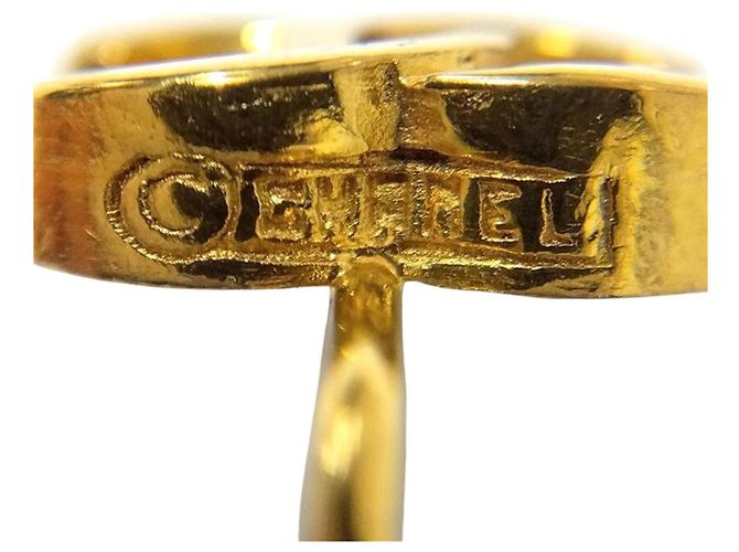 Timeless Orecchini Chanel Coco Mark 233 Vintage Gold Clip D'oro - vista 4