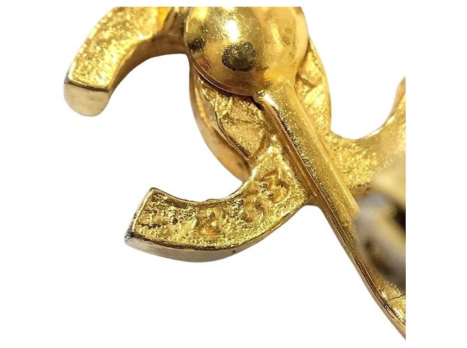 Timeless Orecchini Chanel Coco Mark 233 Vintage Gold Clip D'oro - vista 5