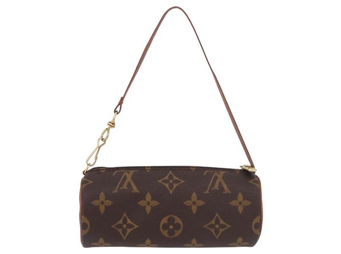 Louis Vuitton Papillon Pochette Monogram Canvas Mini Castaño - vista 2