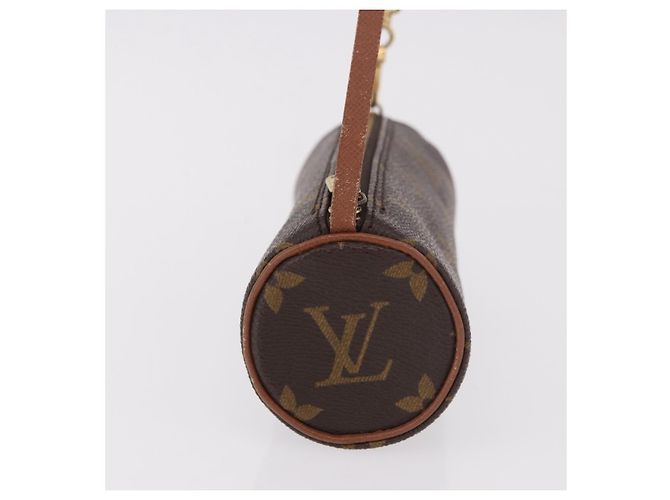 Louis Vuitton Papillon Pochette Monogram Canvas Mini Castaño - vista 4