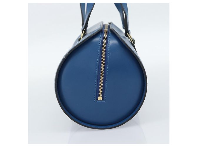 Louis Vuitton Soufflot in pelle Epi Blu - vista 4